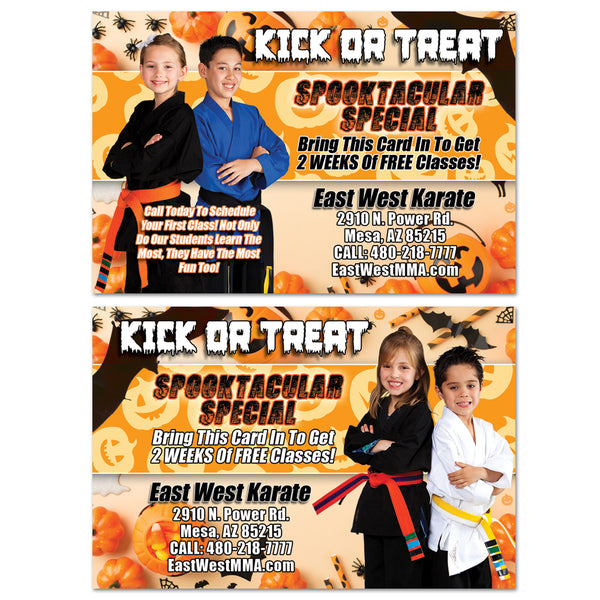 FUN Orange Halloween AD Card