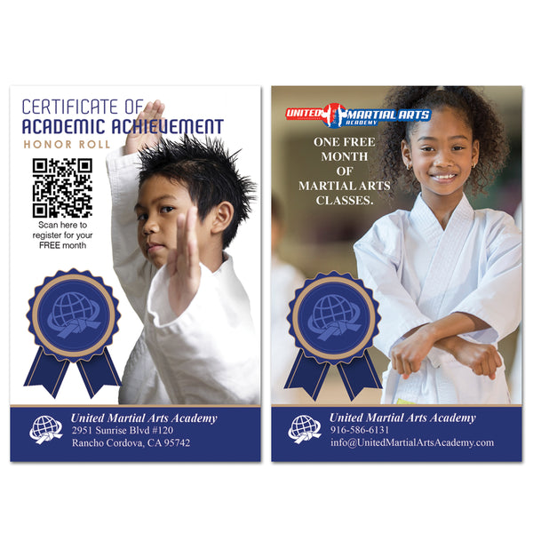 Honor Roll Achievement AD Card