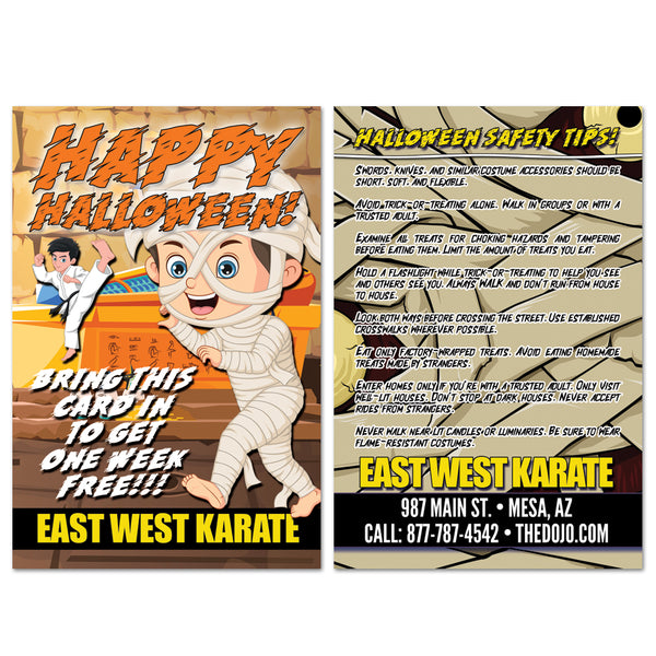 Awesome Halloween Safety Tips AD Card