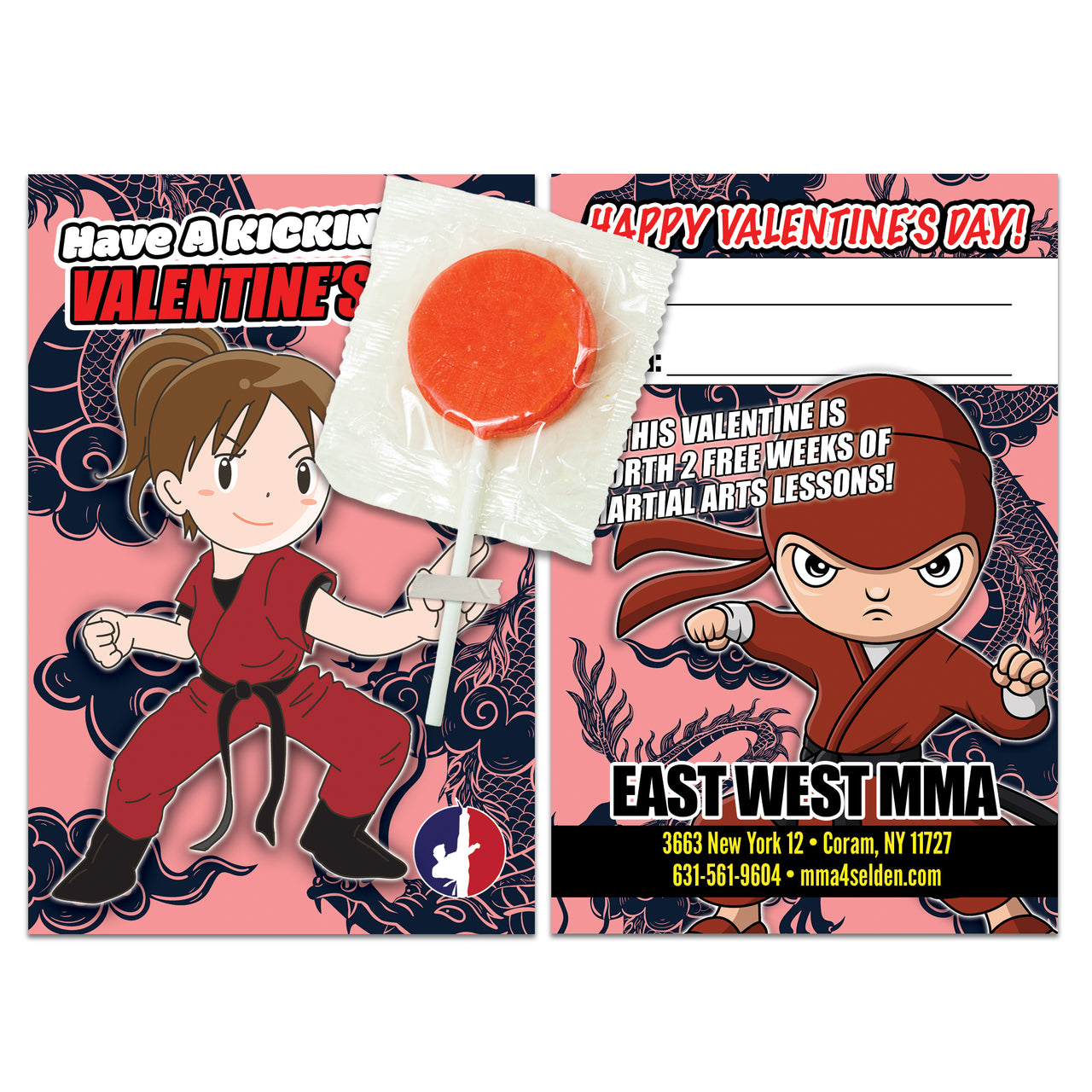 Lollipop Valentine AD Card