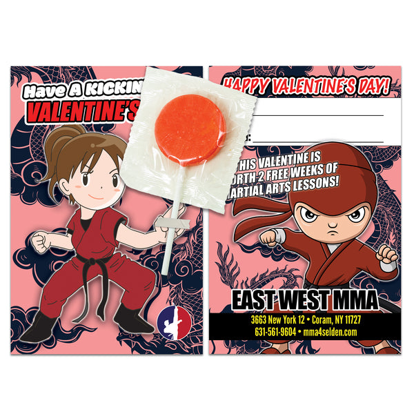 Lollipop Valentine AD Card
