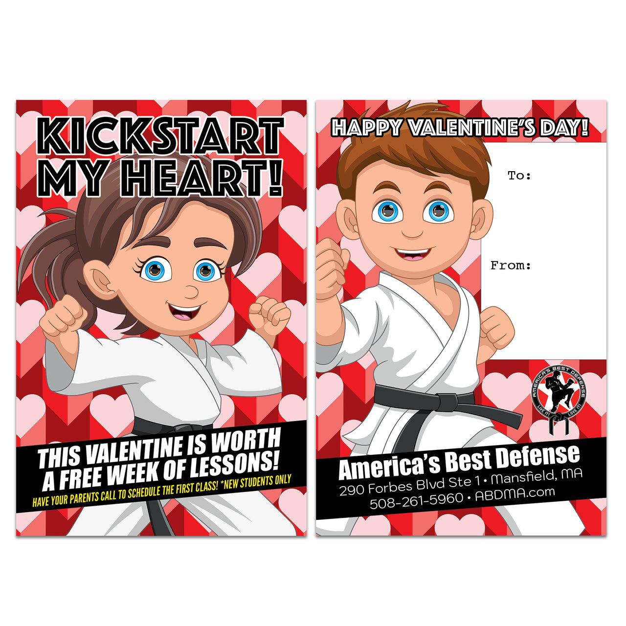 Kickstart My Heart Valentine AD Card