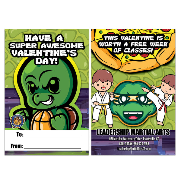 Ninja Turtle Valentine AD Card