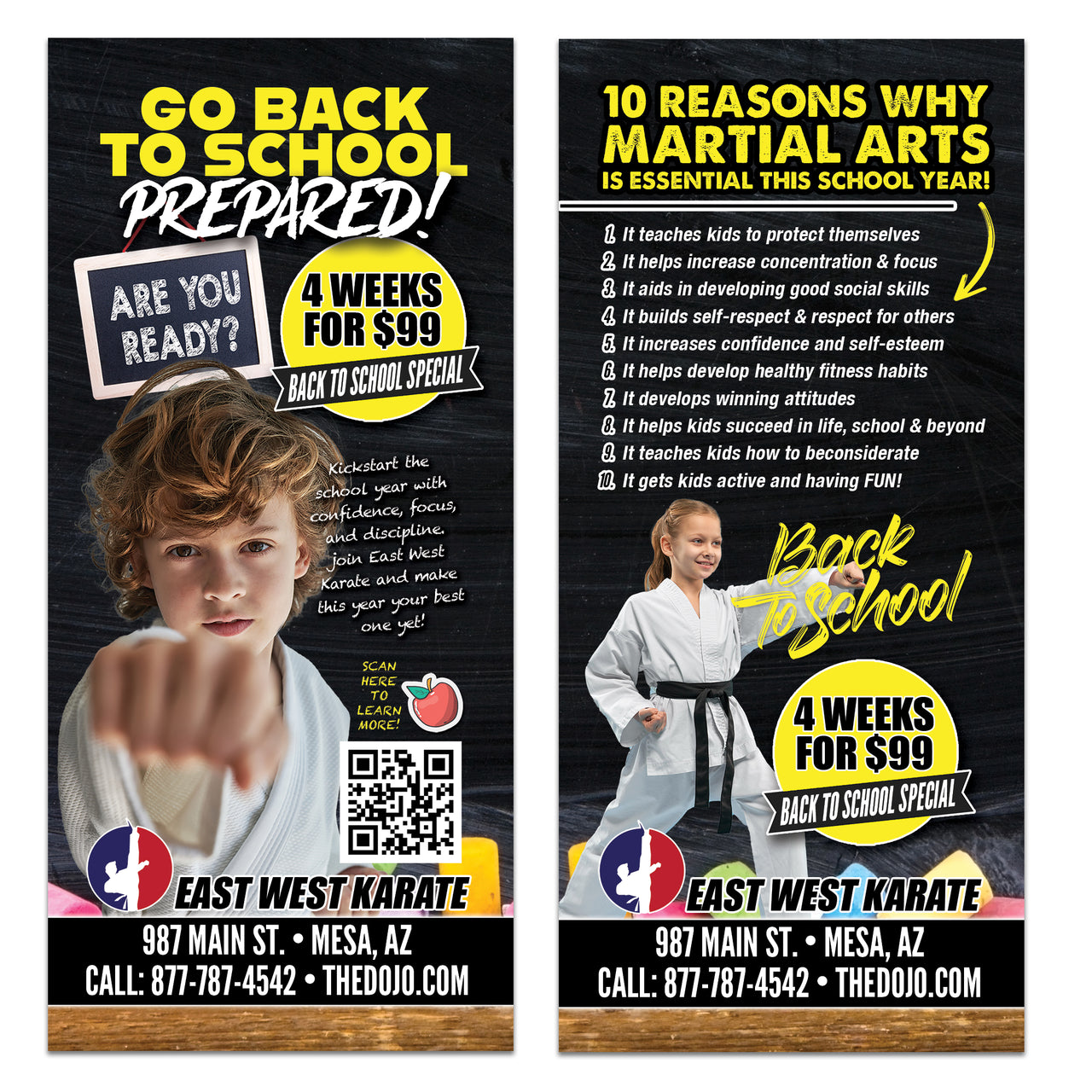 Back To School Tips Rack Card