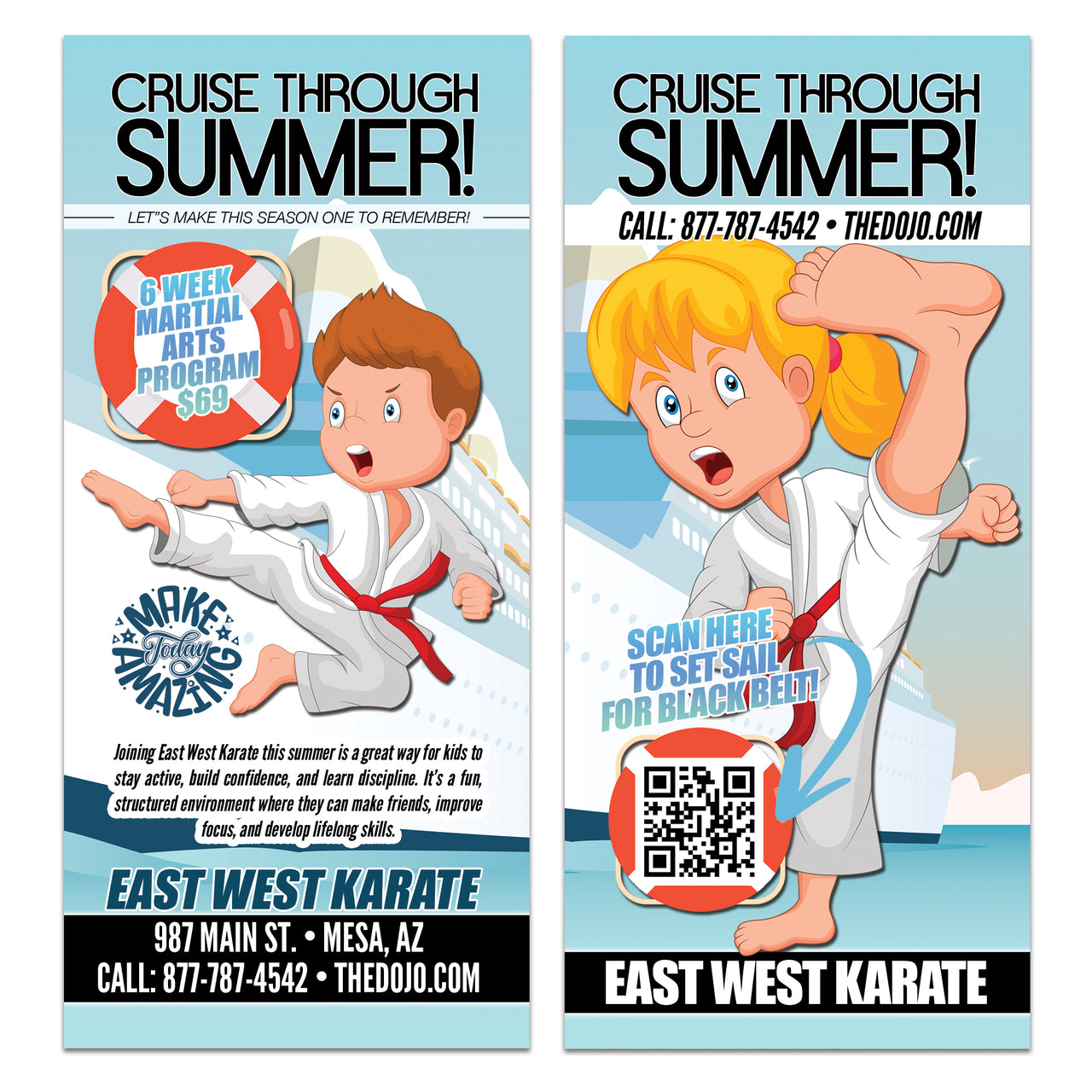 Cruise Through Summer Rack Card