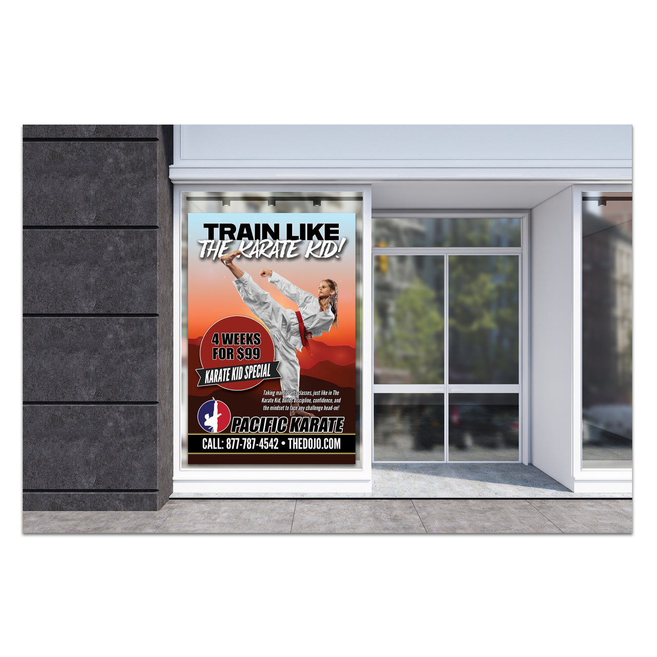 Karate Kid Window Cling 02
