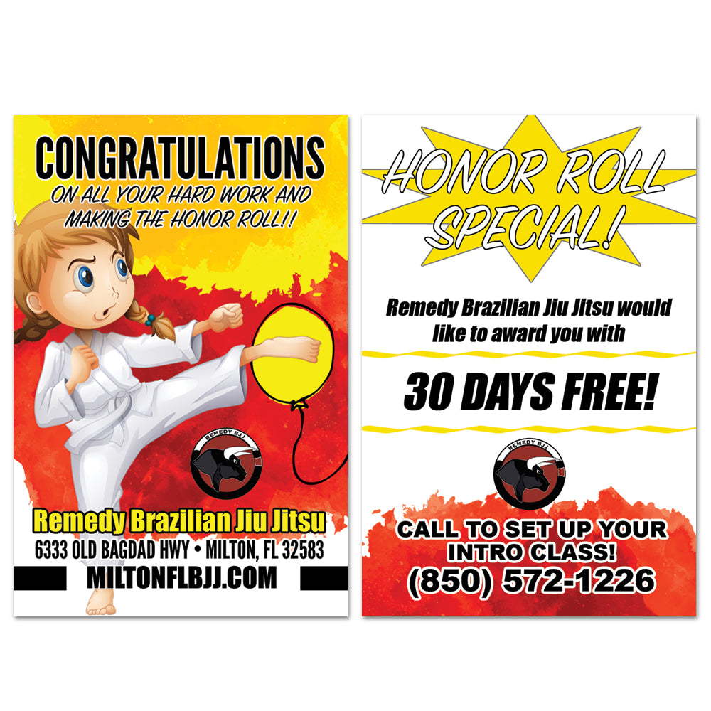 Honor Roll AD Card - Get Students