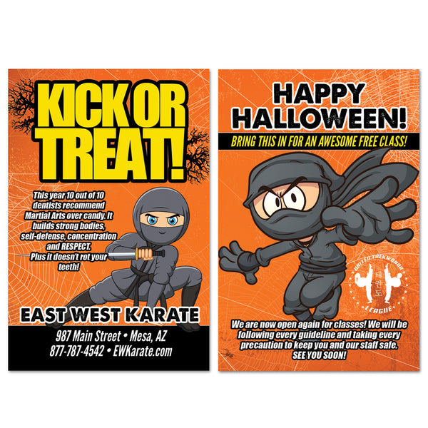 NEW Ninja Halloween AD Card - Get Students