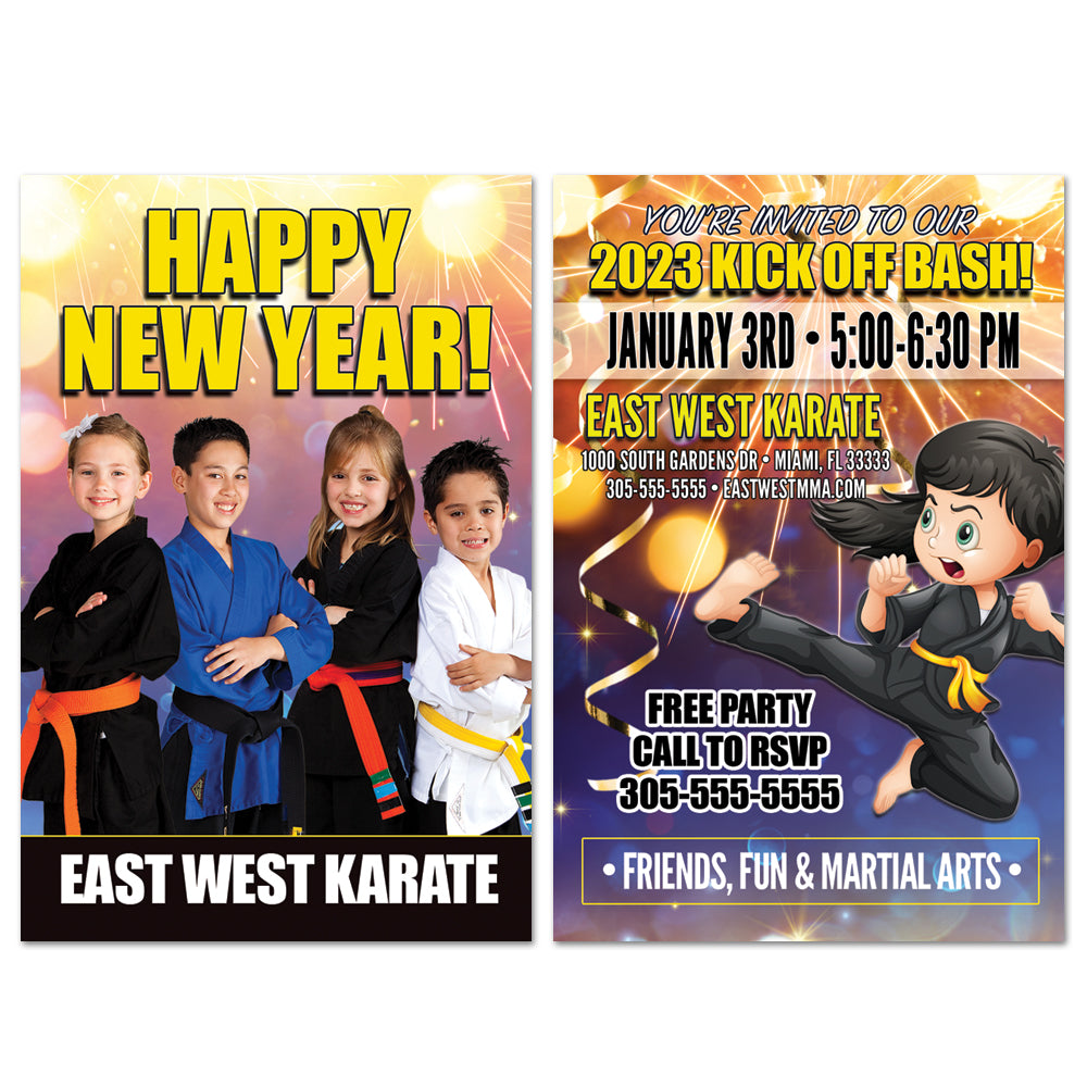 New Years Party AD Card - Get Students
