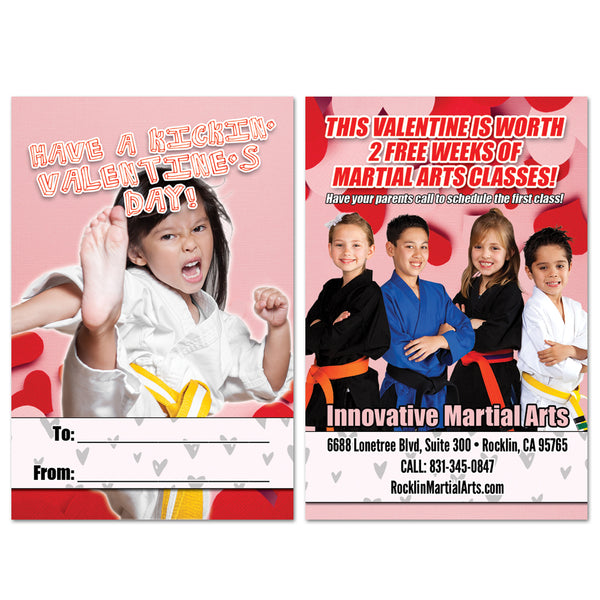 Kick It Valentine AD Card - Get Students
