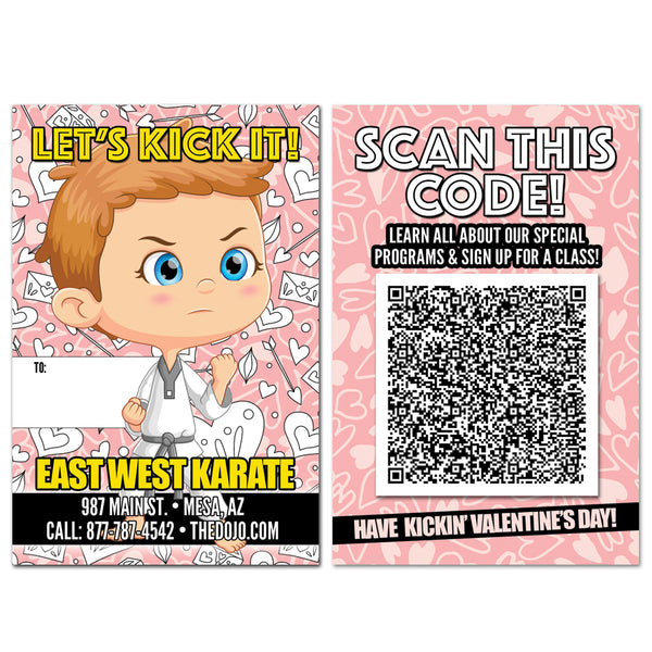 Valentine QR Code Card - Get Students