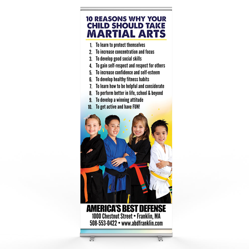 Ten Reasons Pop Up Banner - Get Students