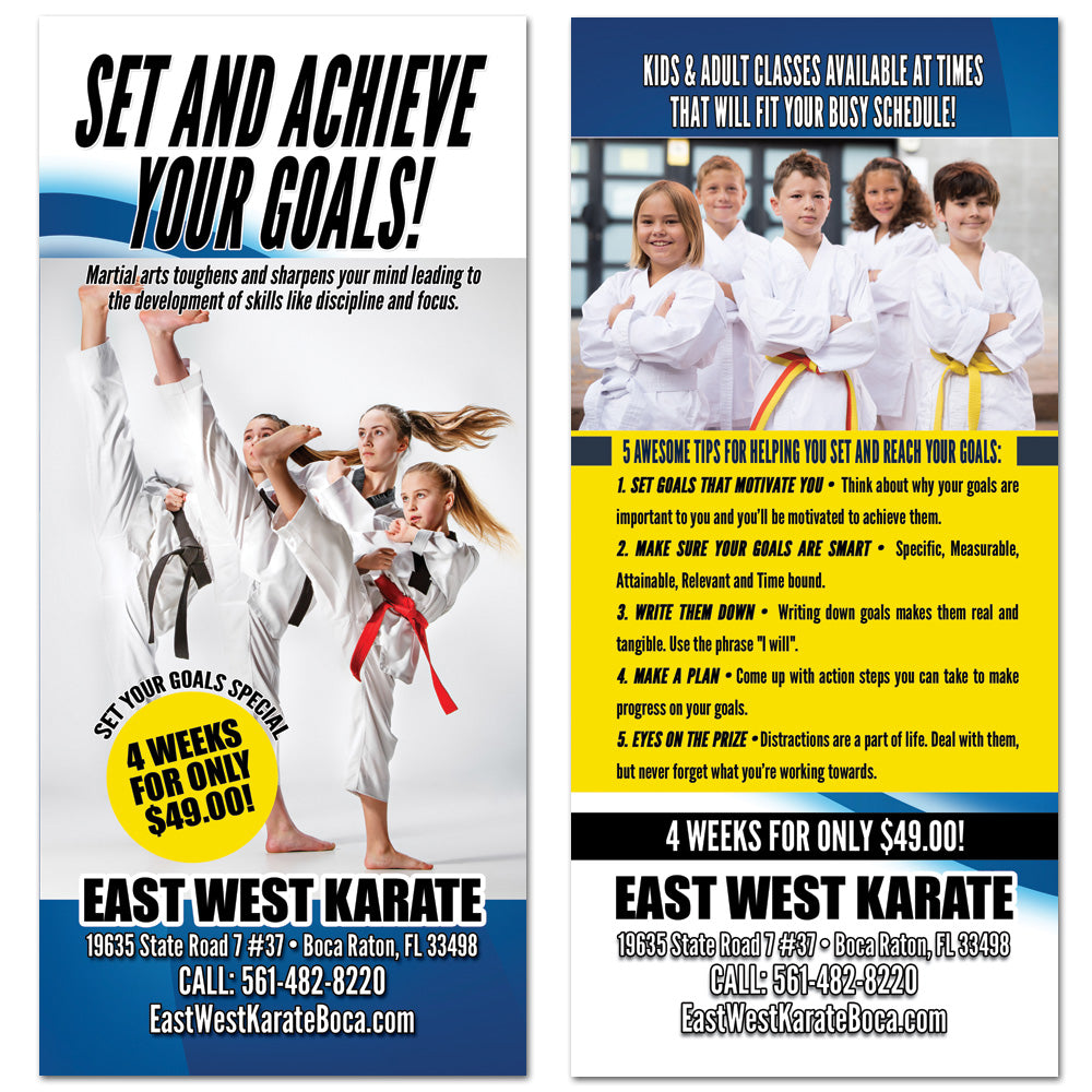 Set Your Goals Rack Card - Get Students