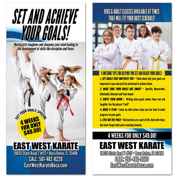 Set Your Goals Rack Card - Get Students