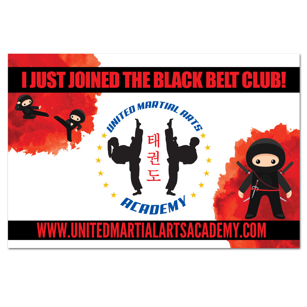 PHOTO OP Sign - Black Belt Club - Get Students