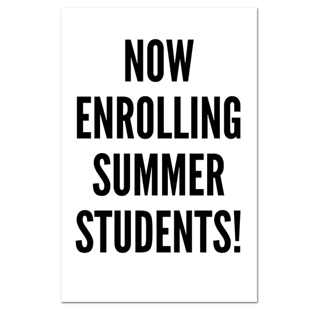 Enrolling Summer Students Vinyl Banner 02 - Get Students