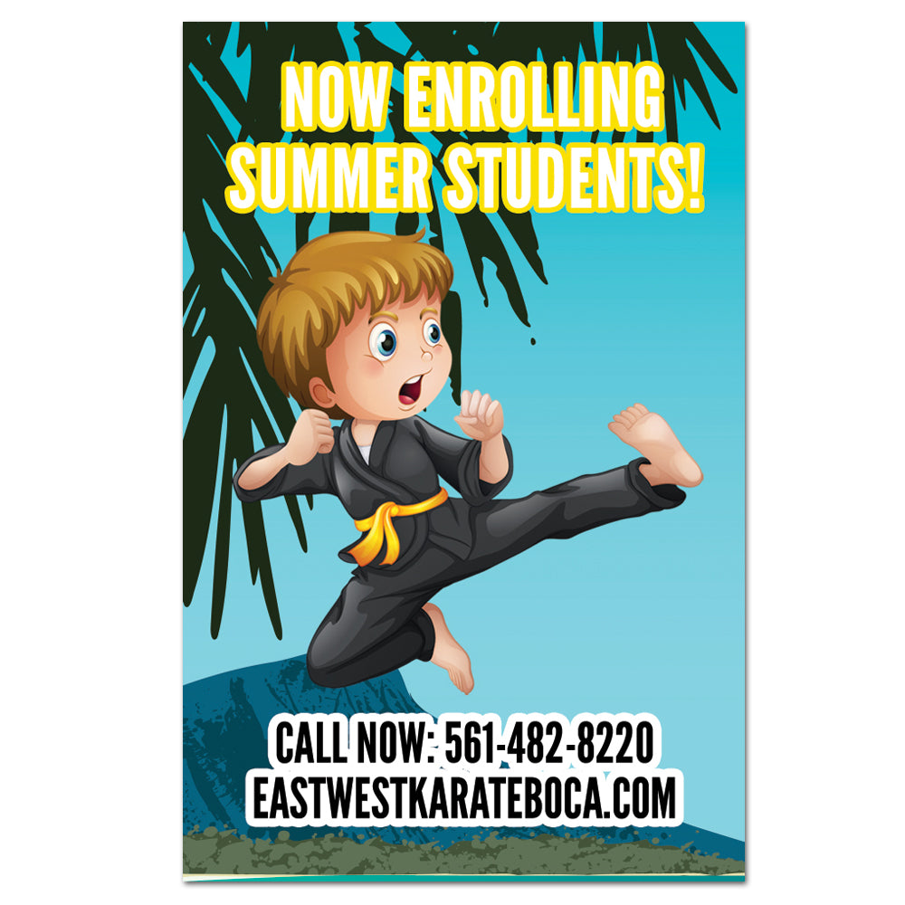 Enrolling Summer Students Vinyl Banner - Get Students