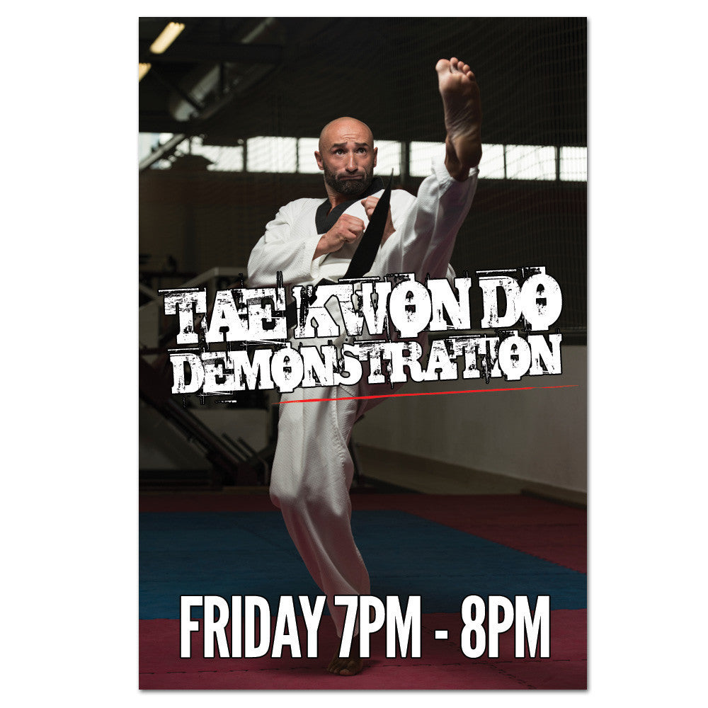Tae Kwon Do Demo Cling - Get Students