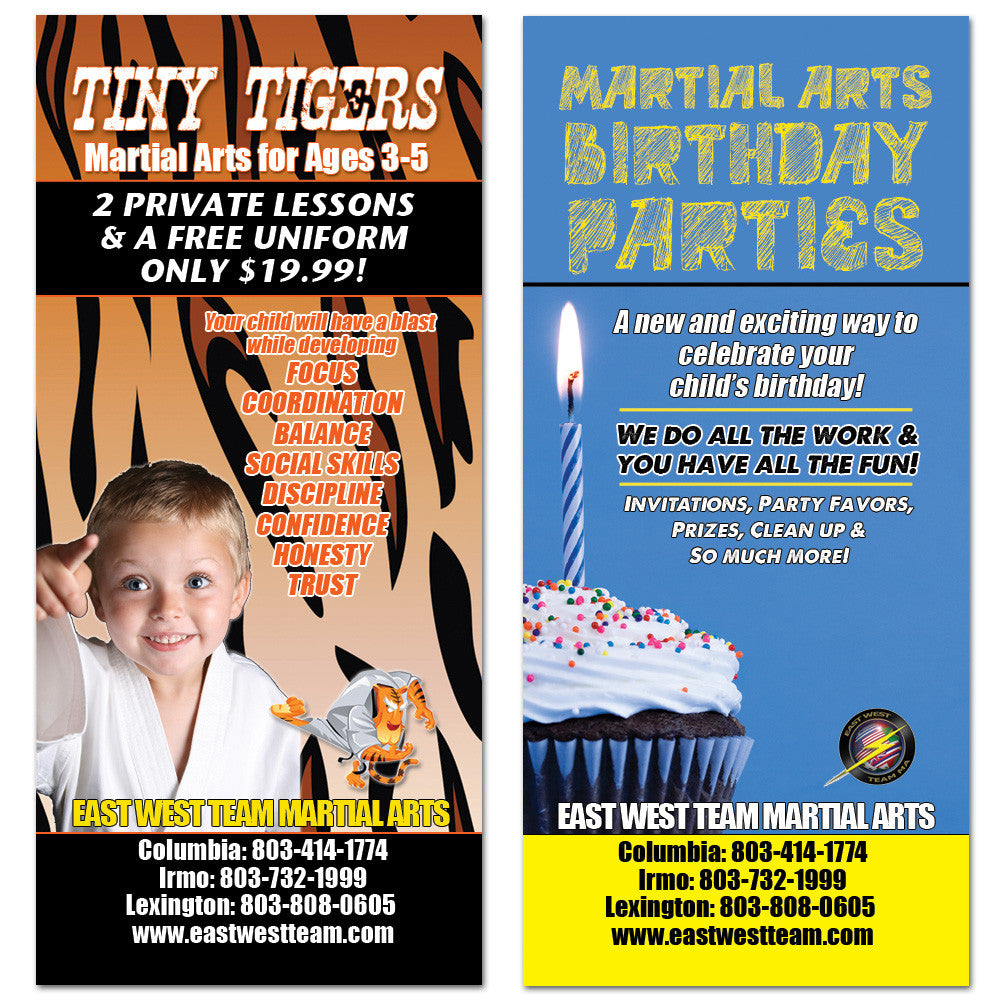 Tiny Tigers & Birthdays Rack Card - Get Students