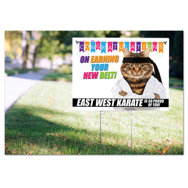 Your New Belt! Yard Signs - Pack of 50 or 100 - Get Students