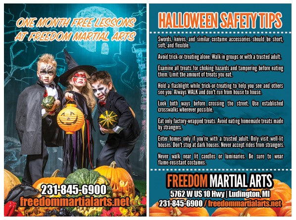 New Halloween Safety Ad Card - Get Students