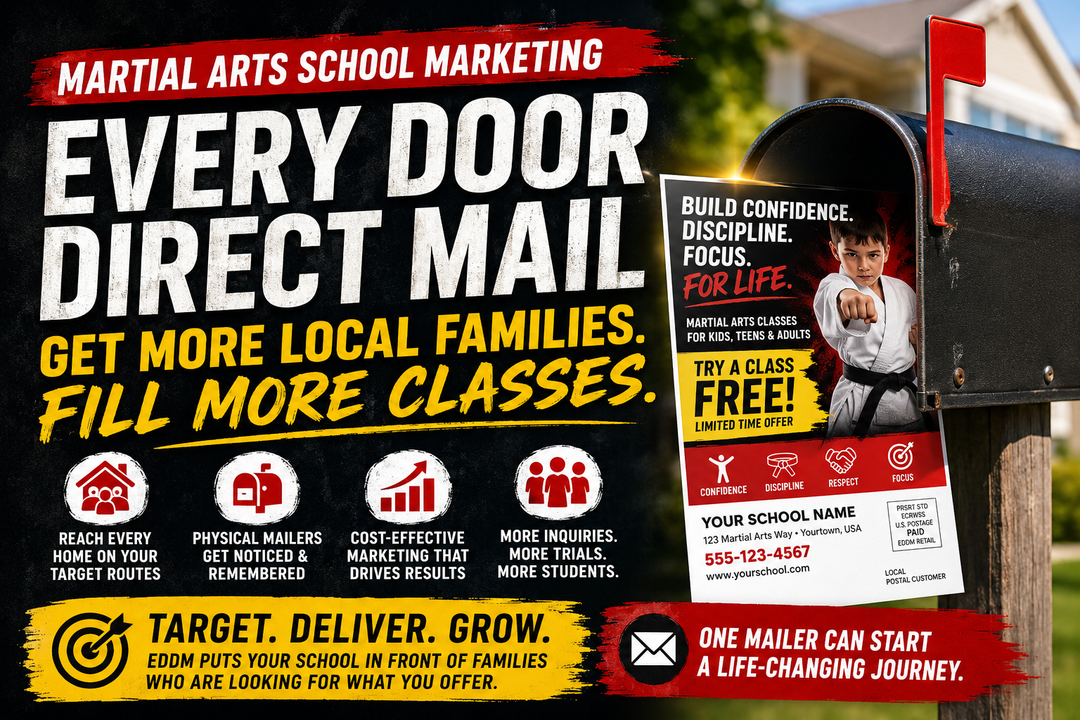 How to Use EDDM Mailers to Grow Your Martial Arts School