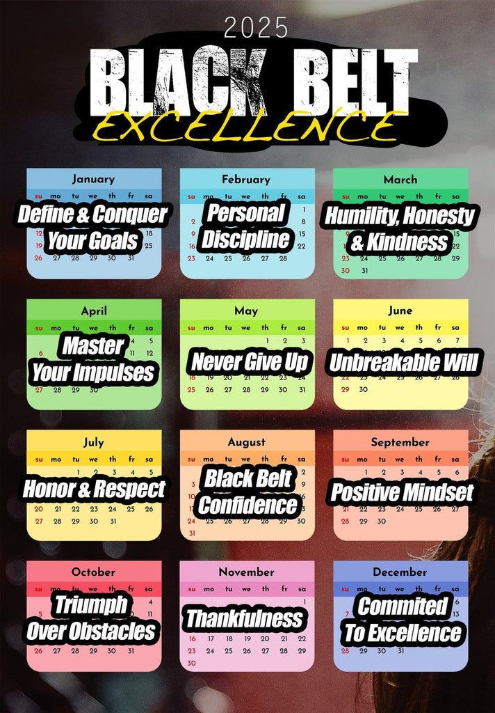 2025 Black Belt Excellence Calendar