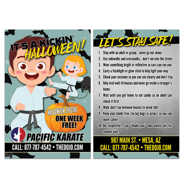 Halloween 2025 Safety Tips Ad Card