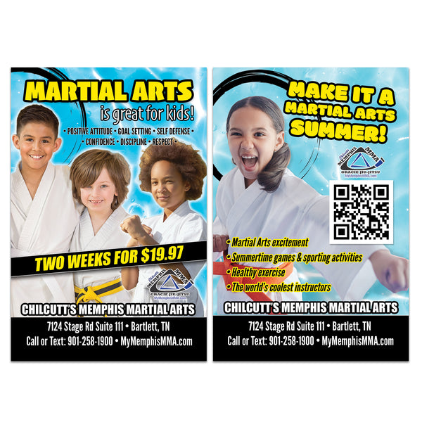 Martial Arts Summer AD Card