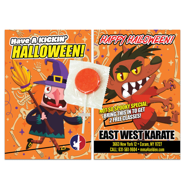Halloween 2025 Candy Ad Card