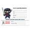 Ninja Birthday Party Invitations