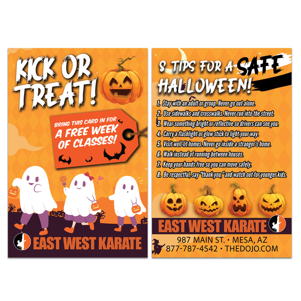 Safety Tips Halloween AD Card 2026