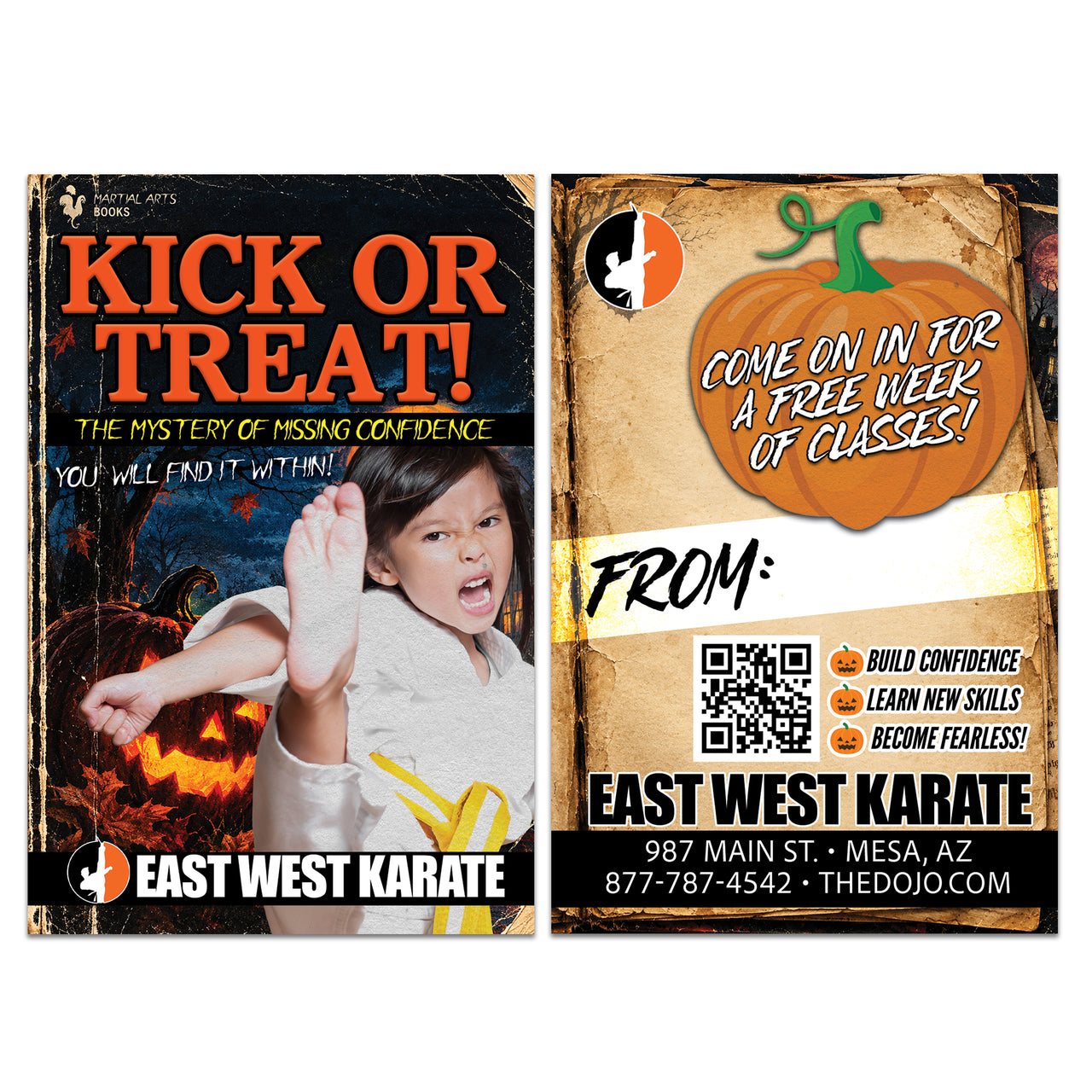 Pulp Novel Halloween Buddy Card
