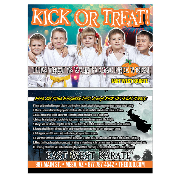 Halloween Safety Tips Ad Card