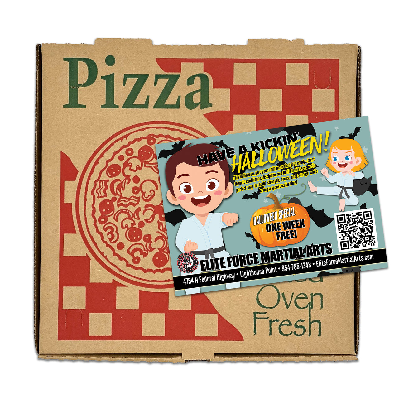 Halloween Pizza Box Toppers