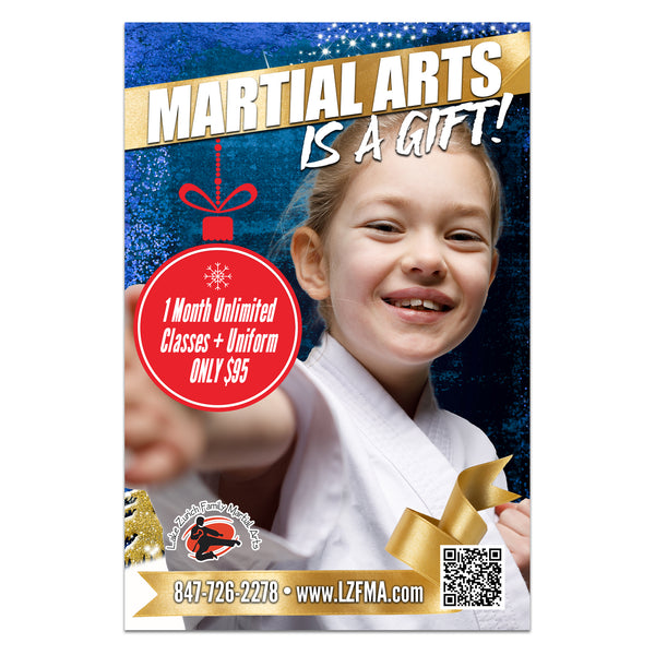 Holiday Martial Arts Vinyl Banner