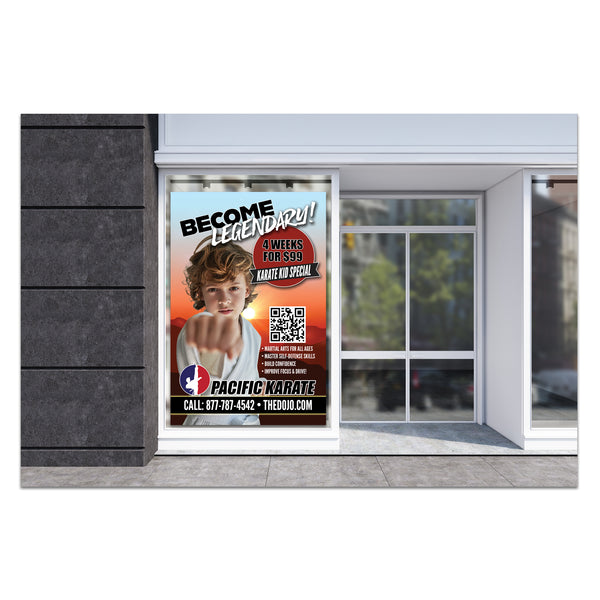 Karate Kid Window Cling 01