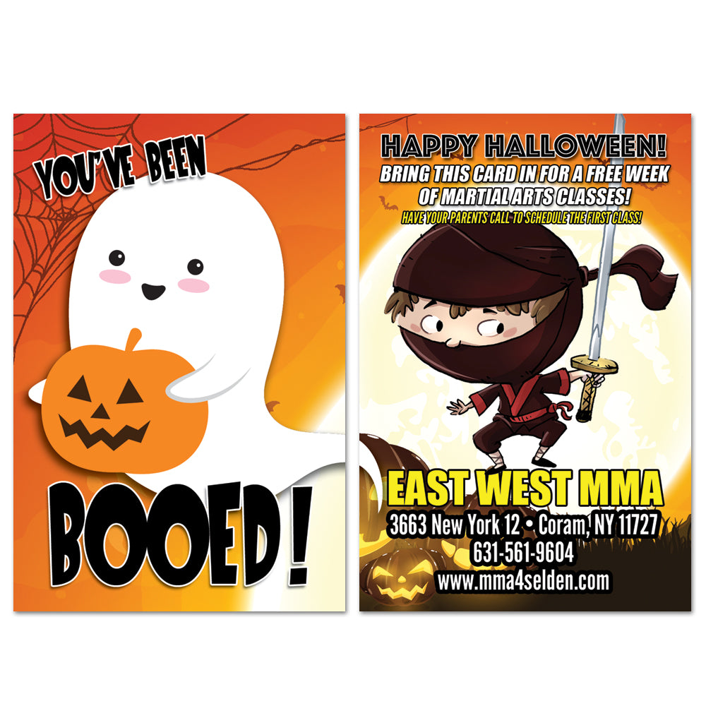You've Been BOOED Halloween AD Card - Get Students