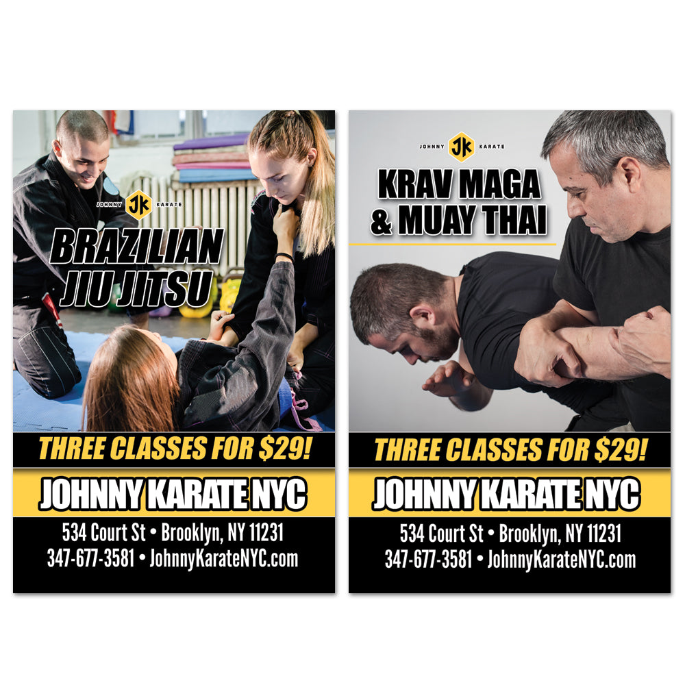 Jiu Jitsu & Adult Martial Arts AD Card - Get Students