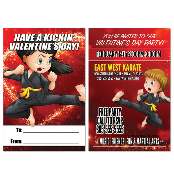 Valentine Party Invite AD Card - Get Students