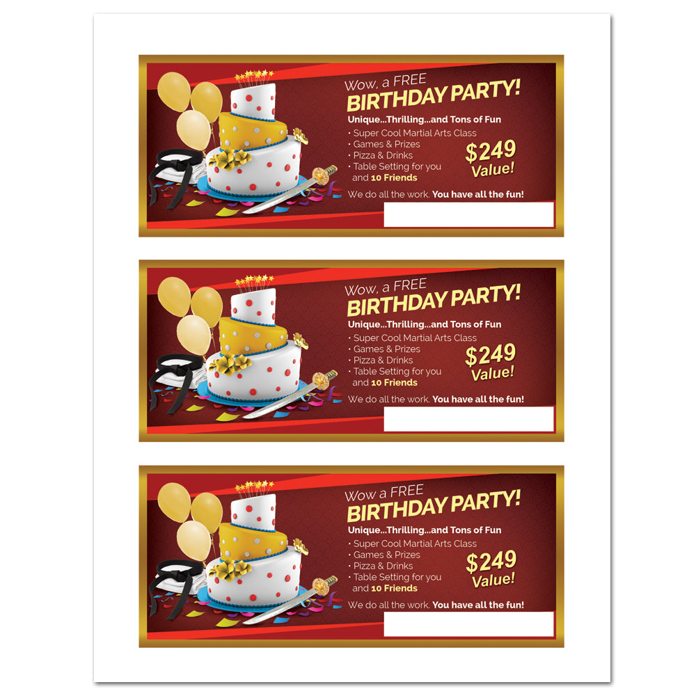B90Z Gift Certificate Sheets - Get Students