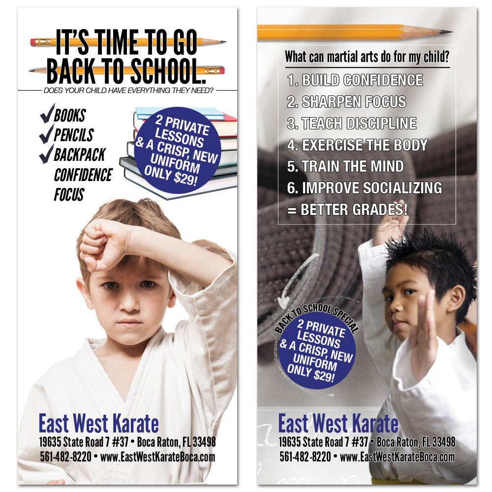 Educational Rack Cards Back To School Rack Card 01 | Get Students