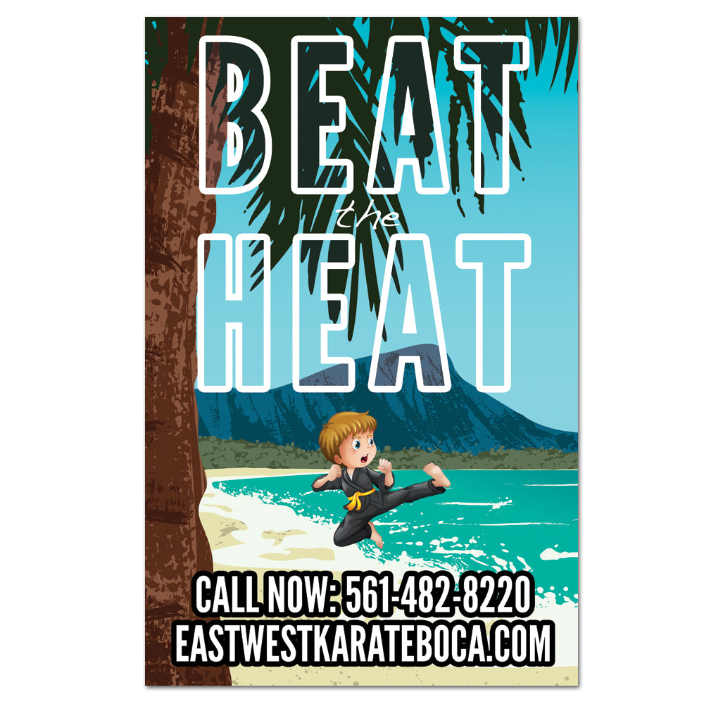 Beat The Heat Vinyl Banner - Get Students