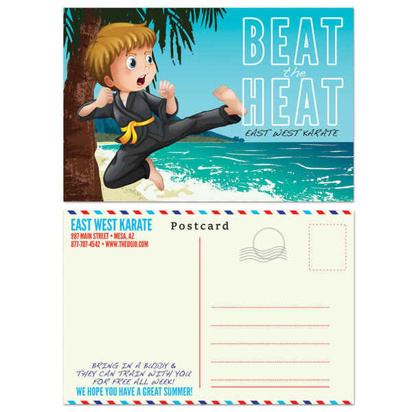 Beat The Heat Postcard - Get Students