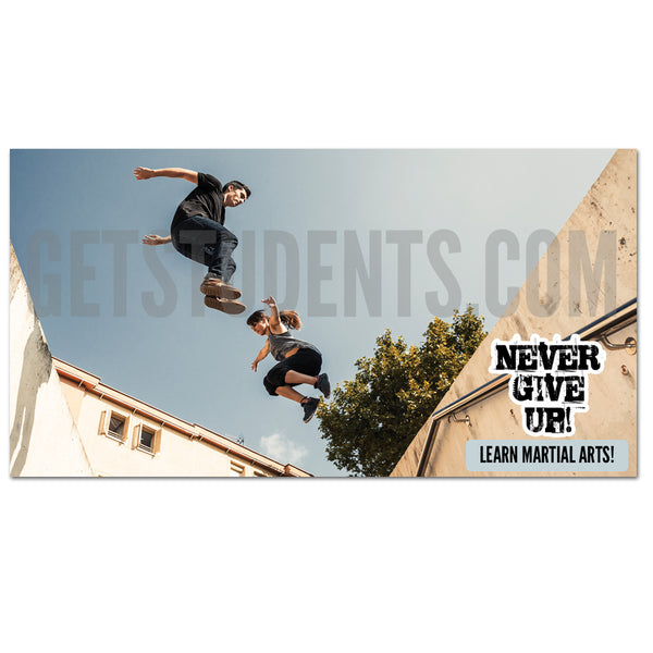 Never Give Up Facebook Ad - Get Students