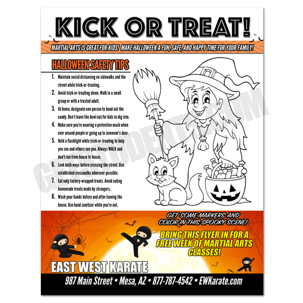 Halloween Safety Tips Flyer 2 - Get Students