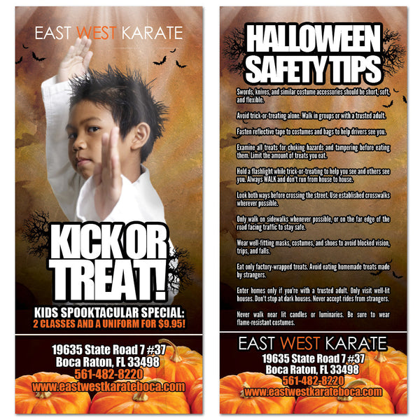 Halloween Safety Tips Rack Card - Get Students