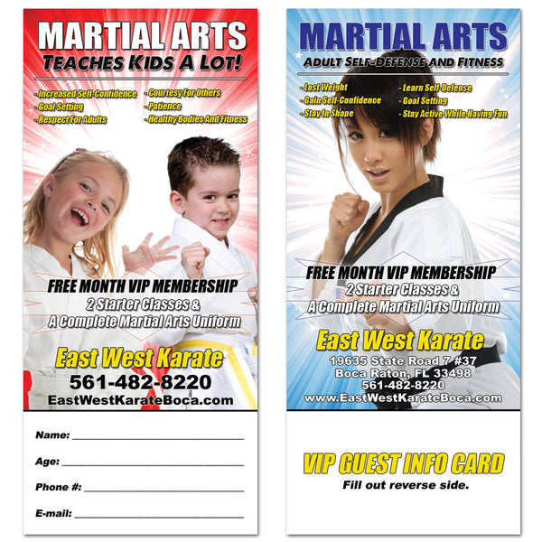 Martial Arts Tear Off Card 01 - Get Students