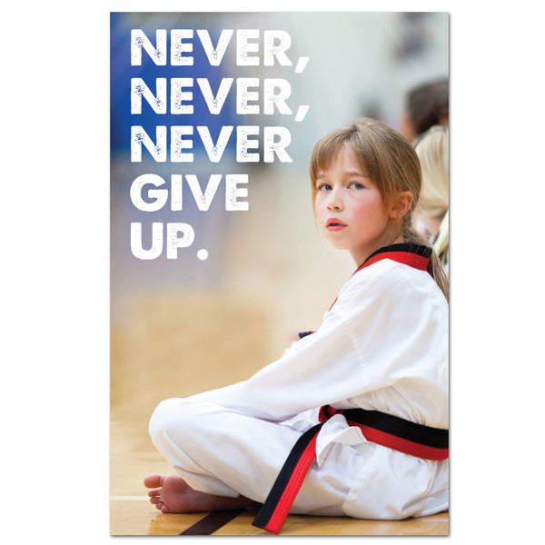 Never Give Up Banner - Get Students