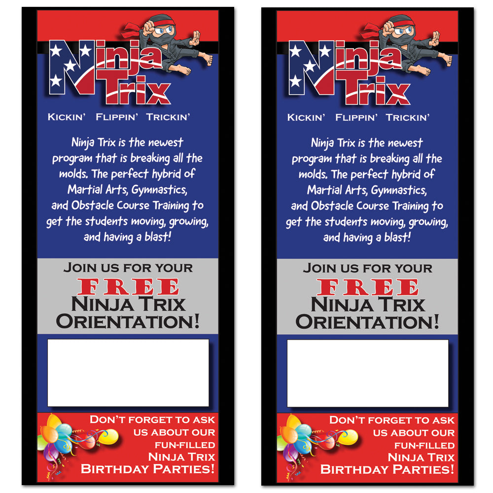 NinjaTrix Rack Card - Get Students